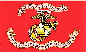 Flag-USMC Retired 3'x5'